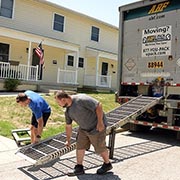 Movers with moving truck