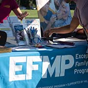 EFMP boot at wellness fair
