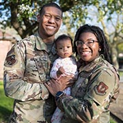Service member family with child