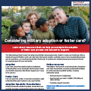 Thumbnail of Adoption and Foster Care Resource Flyer