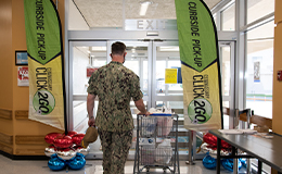 service member shopping