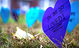 You are so loved heart sign