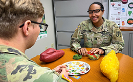 Service Members Learning Nutrition