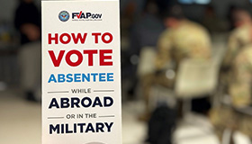 How to vote absentee sign