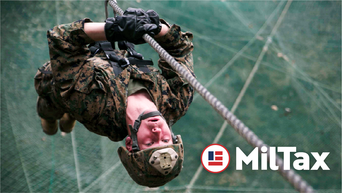 Service member on rope