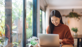 Woman on laptop