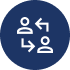 Peer-to-peer support icon