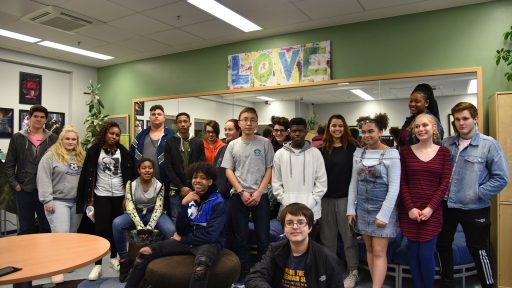 kids at military youth center