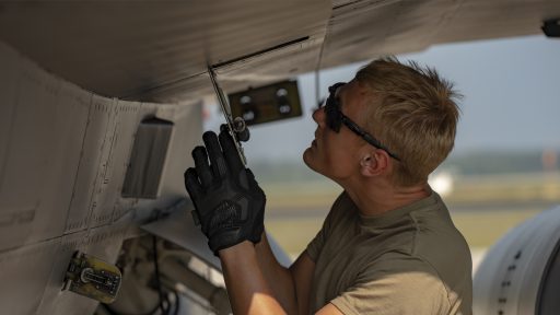 service member specialist performing maintenance