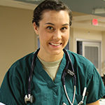 Female doctor smiling