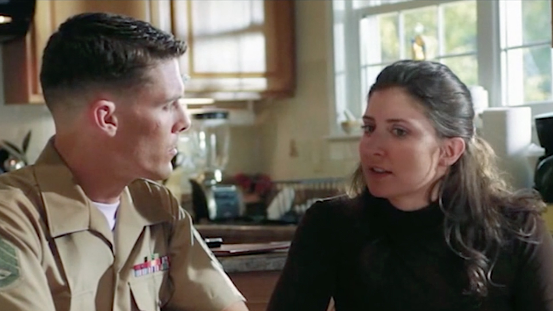 casualty assistance officer talking to survivor