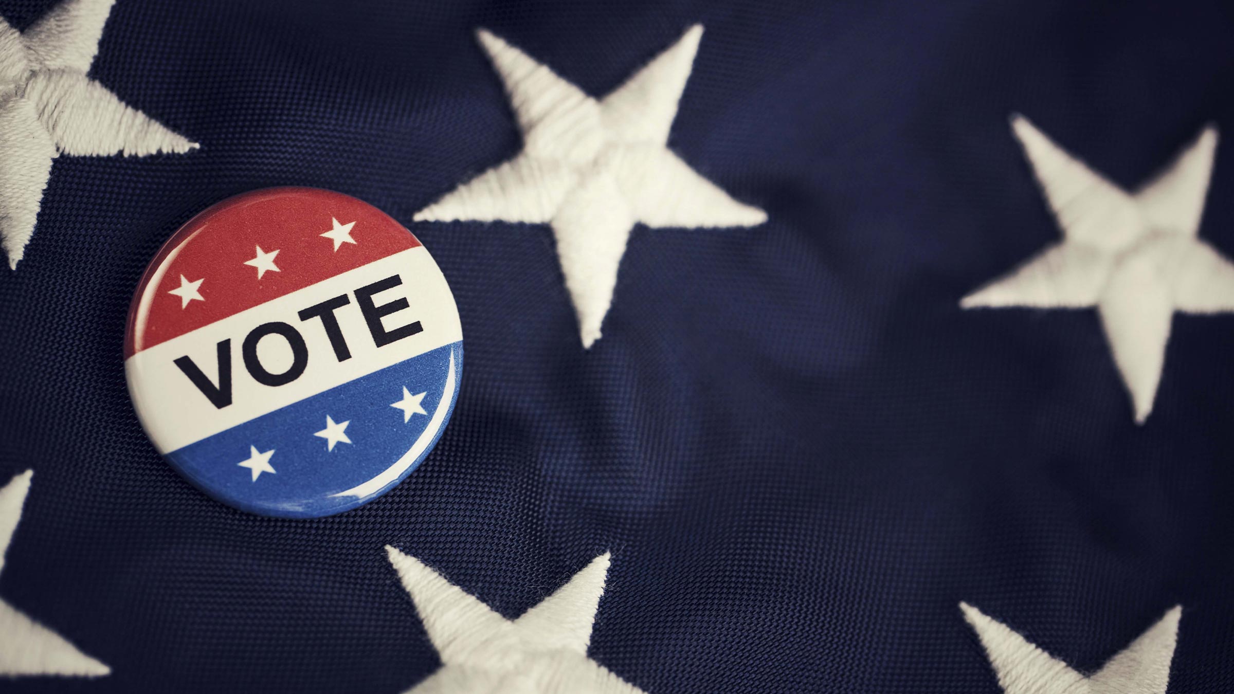 Flag with vote button