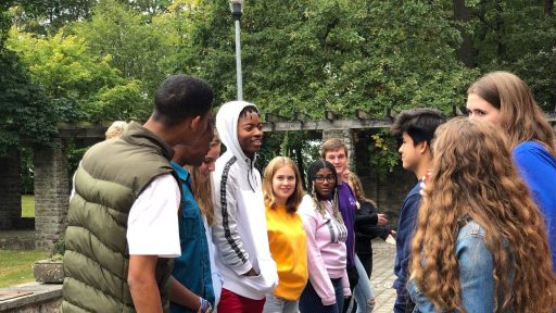 Youth talking together