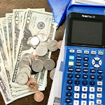 money with calculator