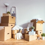 Moving boxes in a room
