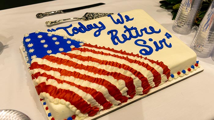 retirement cake