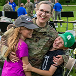 military mom with kids