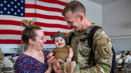 service member and family