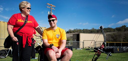 service member and caregiver