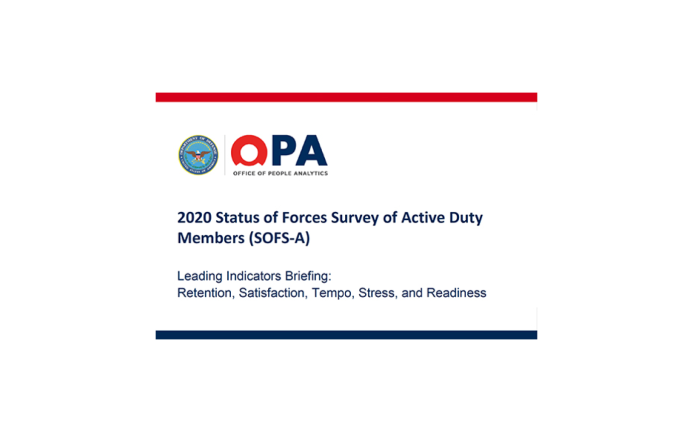 2020 Status of Forces Survey of Active Duty Members SOFS-A