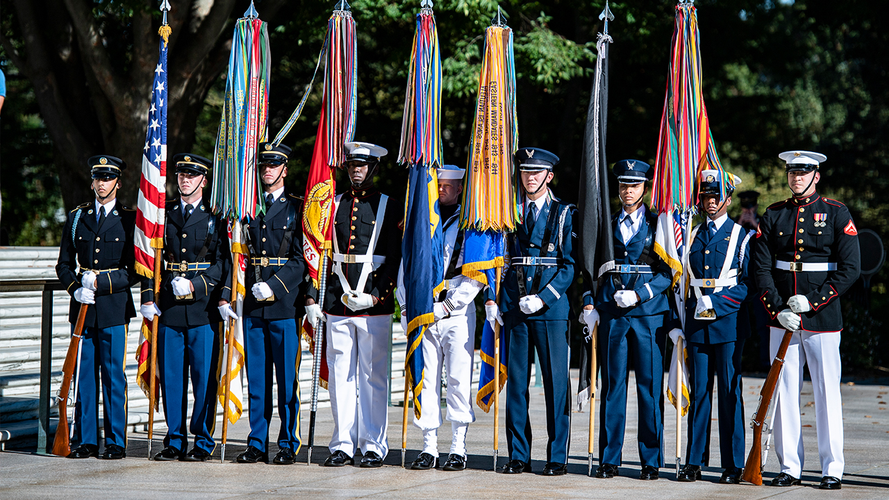 Joint forces color guard team