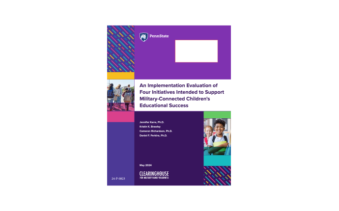 Evaluation of State Implementation of Supportive Policies to Improve Educational Experiences and Achievement for K-12 Military Children (SPEAK Military Children) thumbnail