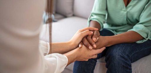 close-up of hands holding