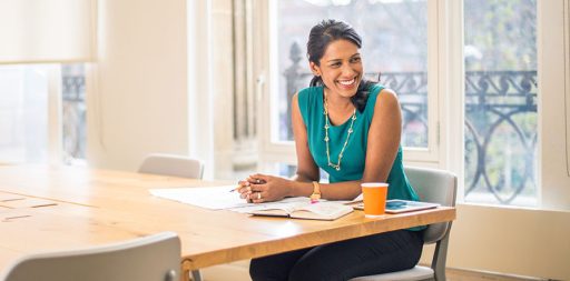 woman in modern office