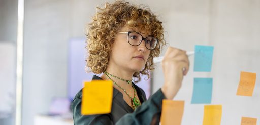 writing on card wall