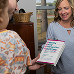 family receiving resources