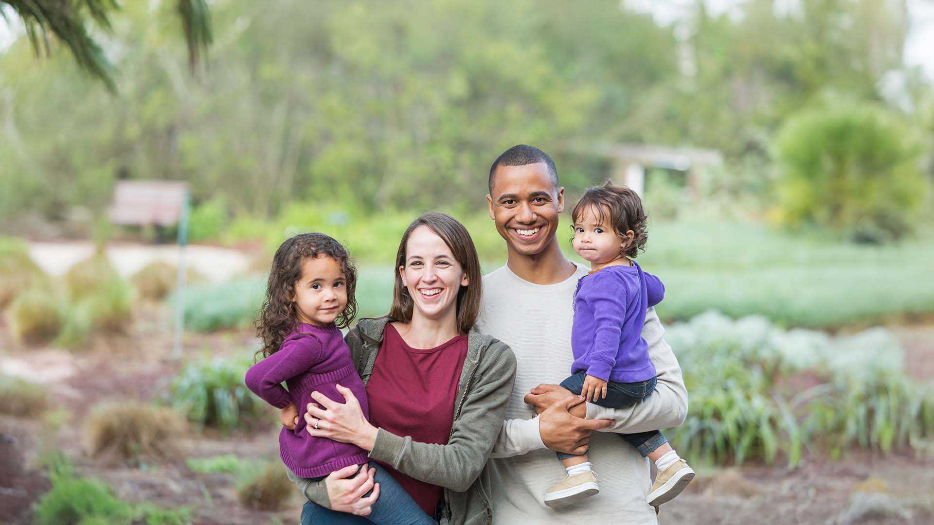 Family with adopted children
