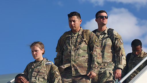 Service members home from deployment