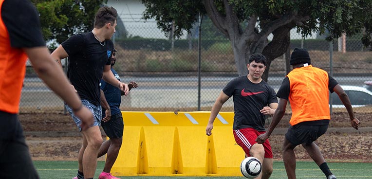 people playing soccer