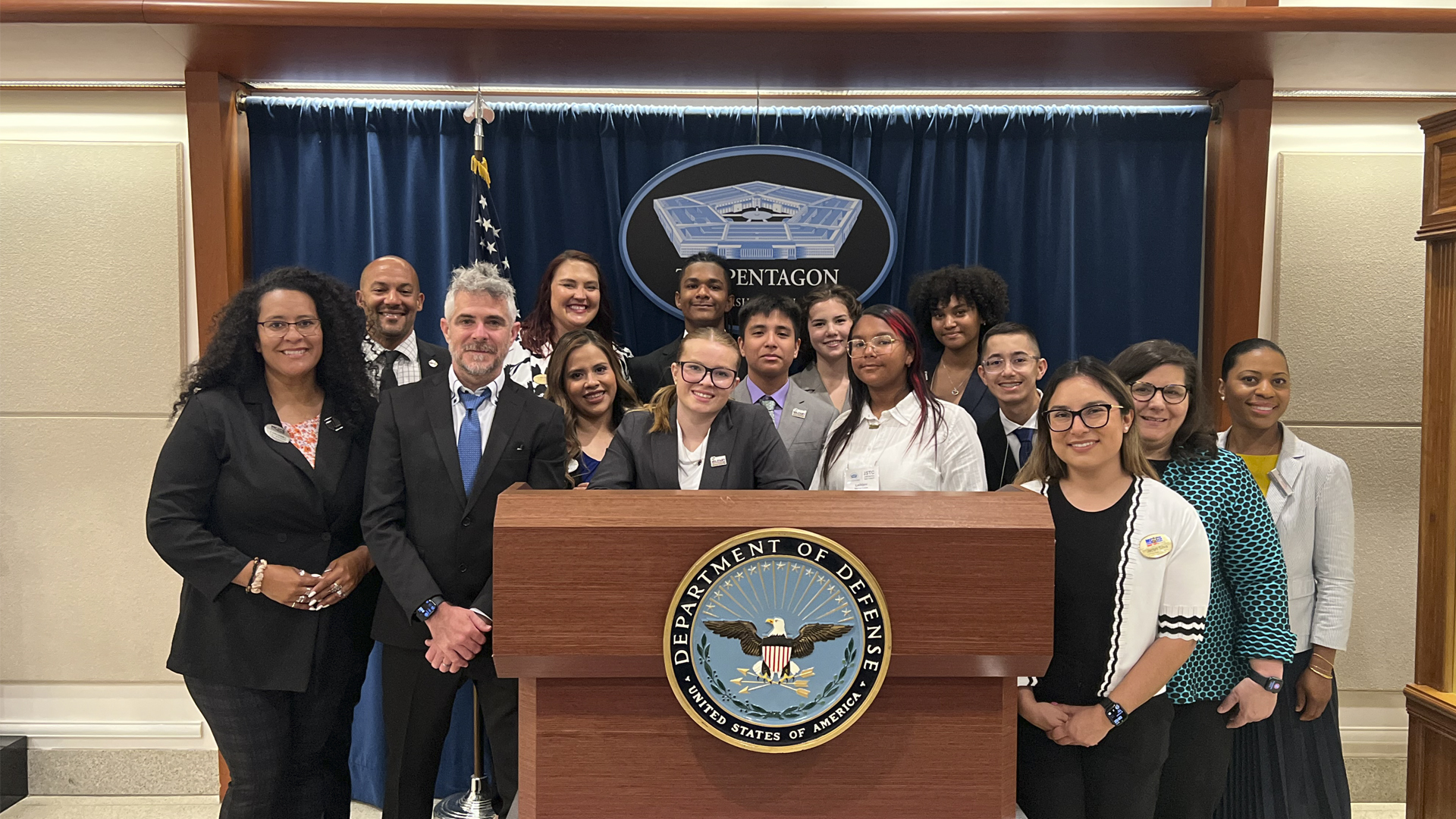 JSTC group picture at the Pentagon