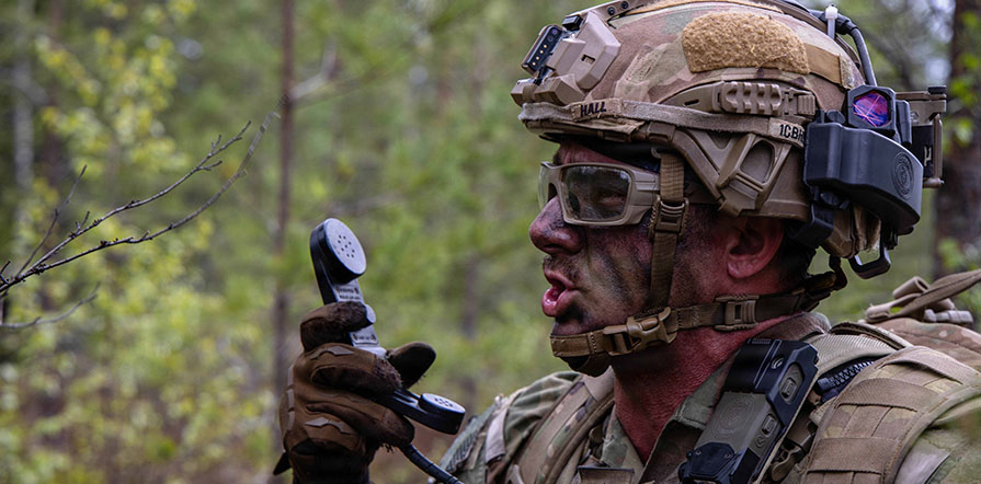 service member during training