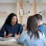 Attorney meeting with husband and wife