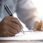Man writing