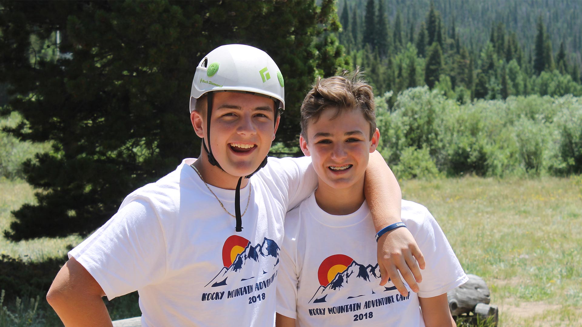 smiling teens